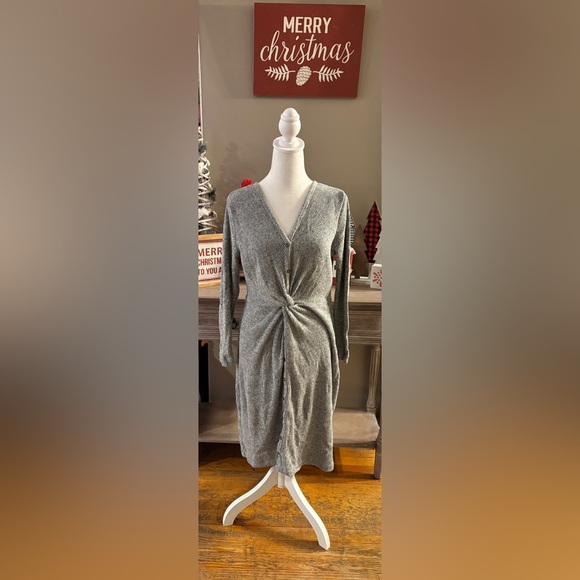 Loft Twist Front Sweater Dress - Picture 1 of 6